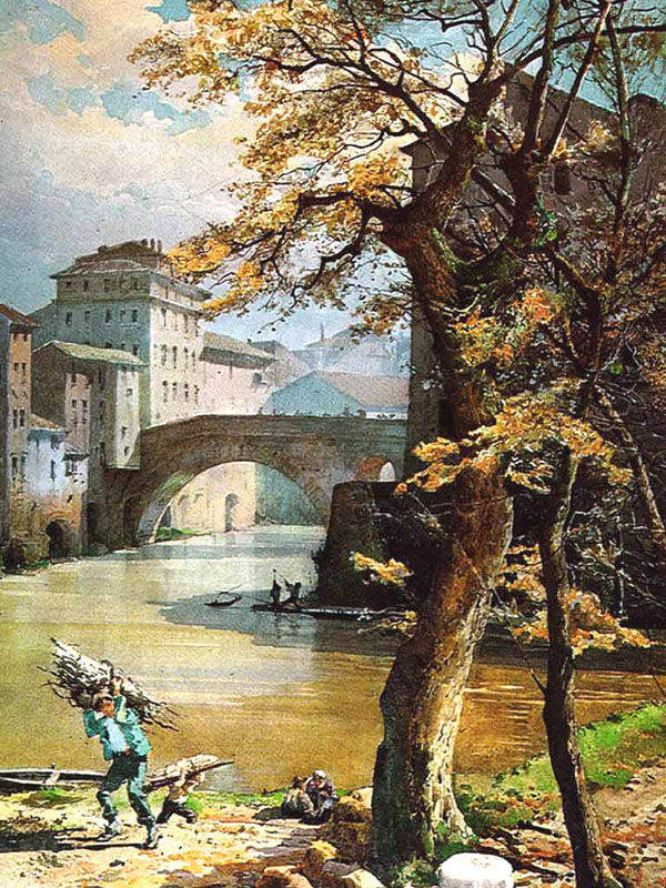 Ettore Roesler Franz,Ponte Fabricio (environ 1896)